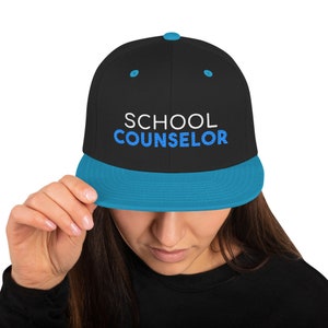 School Counselor School Counseling School Counselor Embroidered SnapBack Hat image 2