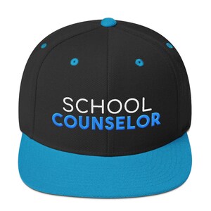School Counselor School Counseling School Counselor Embroidered SnapBack Hat image 1