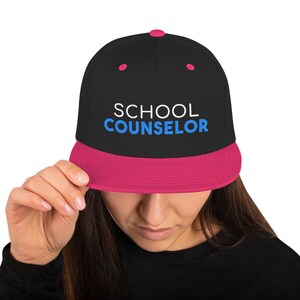 School Counselor School Counseling School Counselor Embroidered SnapBack Hat image 5