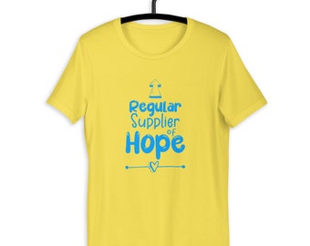 School Counselor | Teacher | Therapist | Regular Supplier of Hope Short-Sleeve T-Shirt | Paraeducator | School Psych