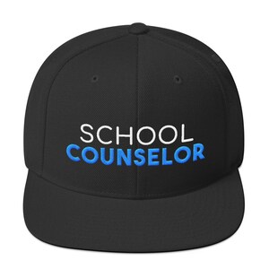 School Counselor School Counseling School Counselor Embroidered SnapBack Hat image 10