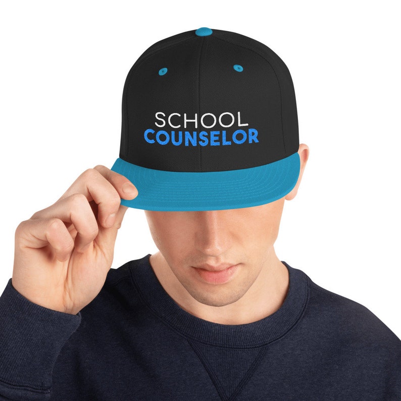 School Counselor School Counseling School Counselor Embroidered SnapBack Hat image 3