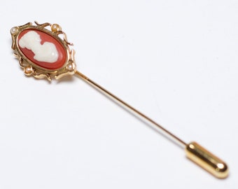 Vintage Cameo Stick Pin