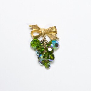 Vintage 50s/60s Dark Aurora Borealis Grape Brooch