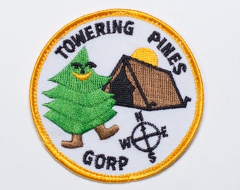 vintage Rare années 1990 Towering Pines Camp Patch