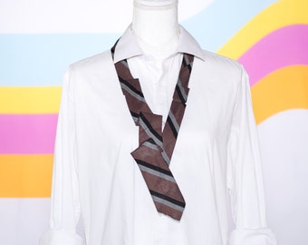 Re-Imagined Vintage 1960s Skinny Necktie Upcycled