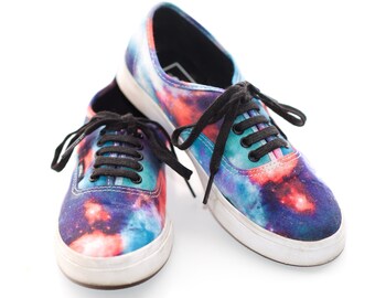 vans galaxy print shoes