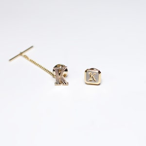 Vintage K Initial Tie Tack