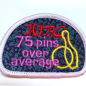 Vintage 1990s Bowling Patch Award