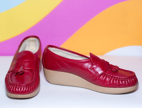 Rubber sole shop wedge shoes