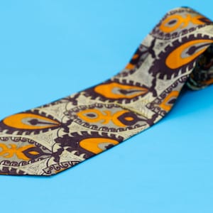 Vintage 50er Jahre Thai Seidenkrawatte