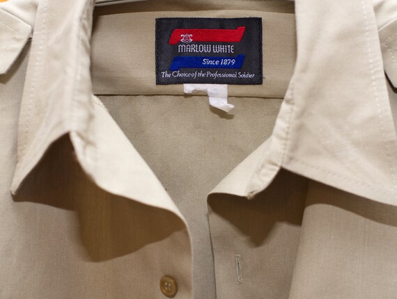 Vintage Khaki Military Shirt NMMI | Medium | 15 - image 6