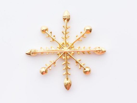 Vintage Snowflake Brooch by Napier - image 3