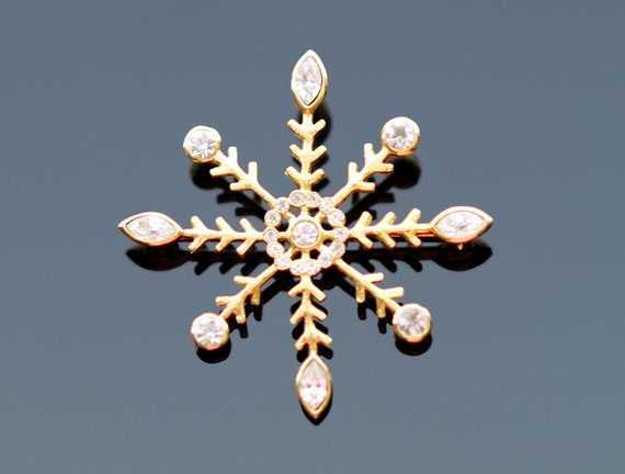 Vintage Snowflake Brooch by Napier - image 1