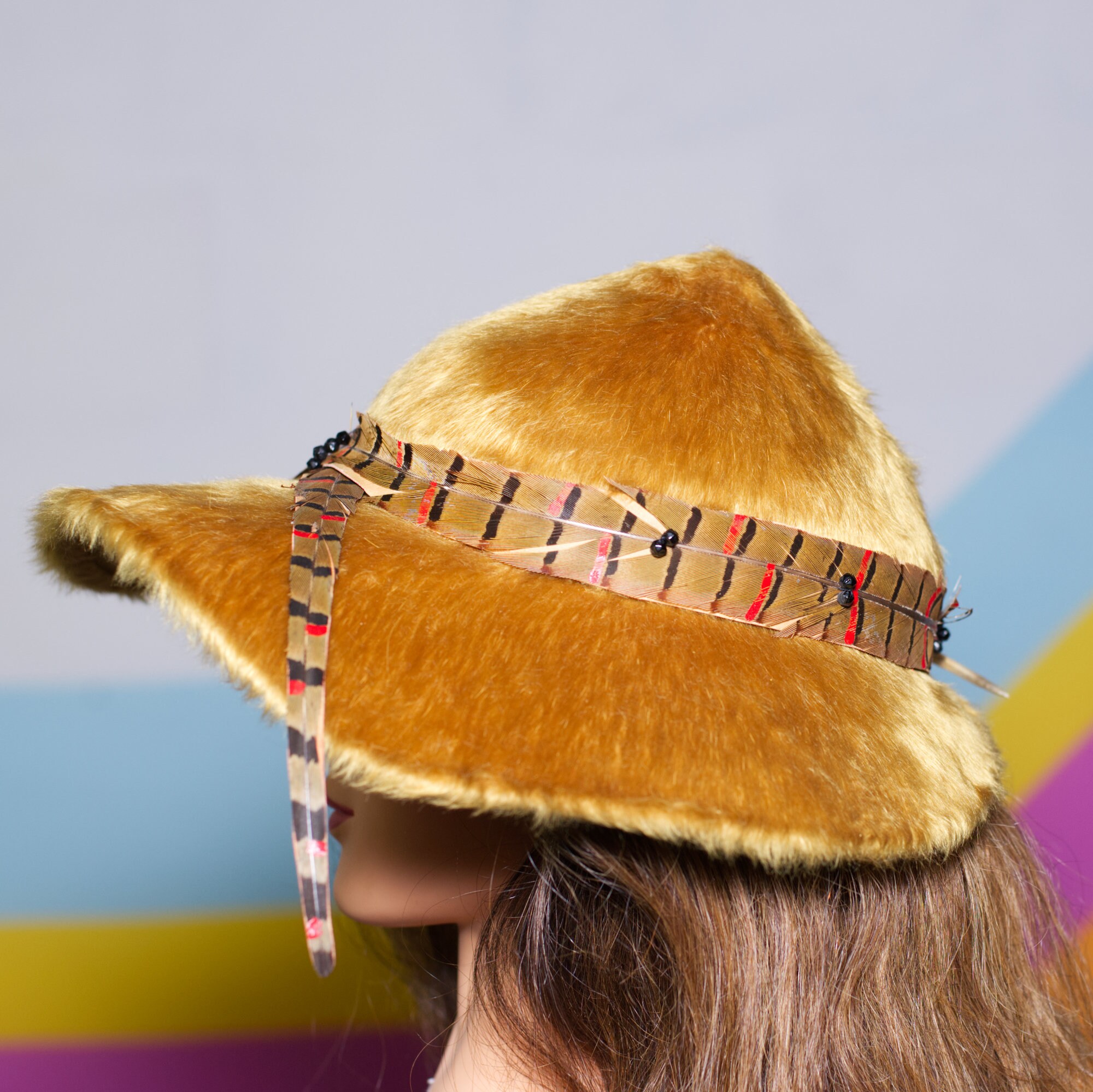 Suzy Lee Of California Fur Hat With Rhinestone Buckle Detail Come watch our FABULOUS replay! Thank you @msmaverickmuse  main image 2