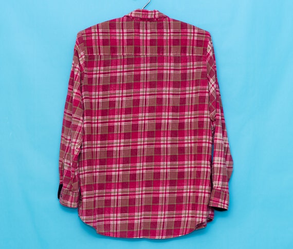 Vintage Red Haband Flannel Shirt | XL - image 3