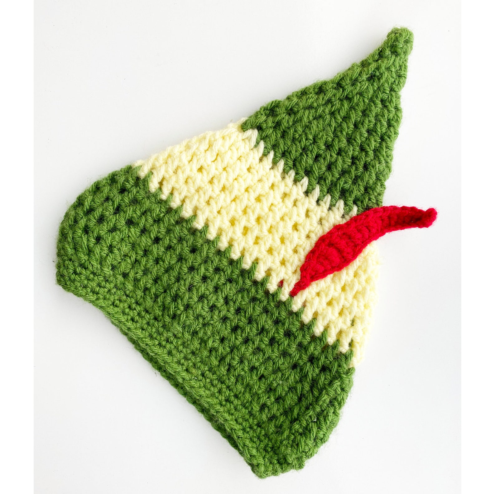 Vintage Elf Hat Knitted Crocheted Hat Etsy