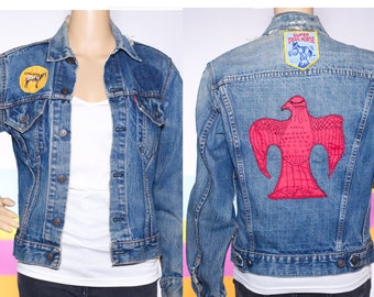 90s Levi's Japan Big E Denim Jacket Lot 71557 Mens Size 38 - Etsy
