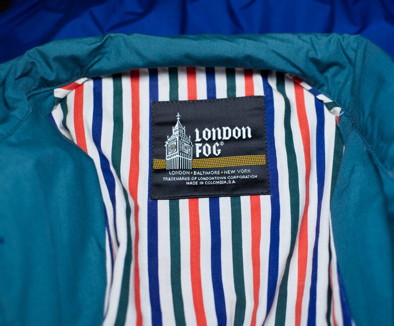 Vintage 80s/90s London Fog Color Block Jacket Medium image 6