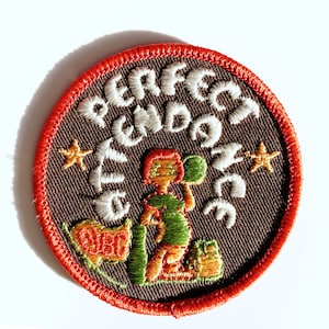 Rare Vintage 1960s Bowling Patch Perfect Attendance