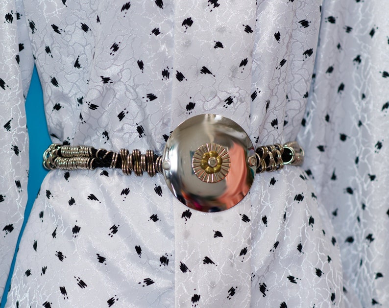 Medium Vintage Metal Statement Belt