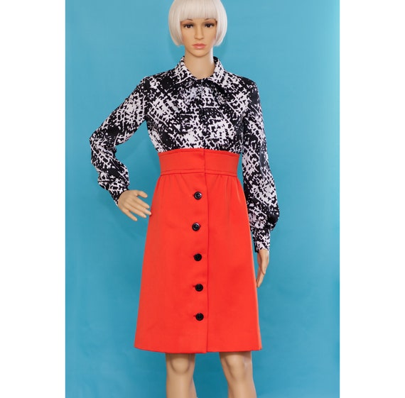 Vintage 1960s Orange Dress and Jacket Set | Shann… - image 3