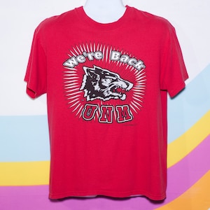 Vintage 1990s UNM Red T-Shirt | Large | i-17