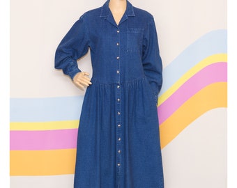 Ll Bean Denim Dress - Etsy