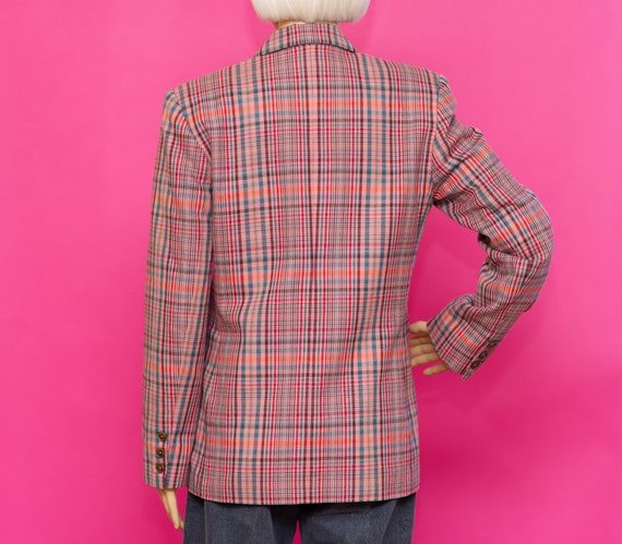 Vintage 1980s Gap Plaid Blazer | Small | 5 - image 4