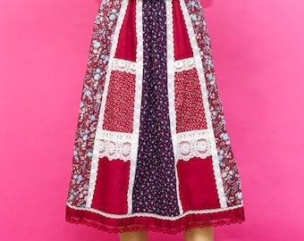 Vintage 1970s Patchwork Skirt | Small / Medium | 3