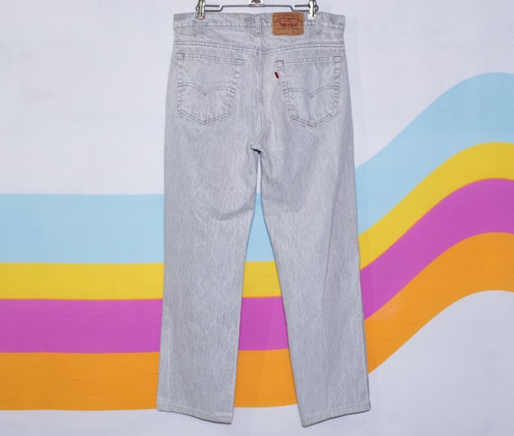 Vintage 1980s Levi's 506 Gray Jeans | Medium / La… - image 2