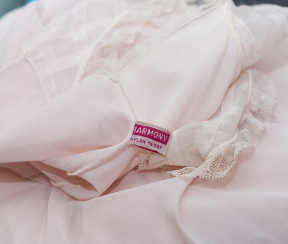 Vintage 1950s Pale Pink Nightie | Small / Medium … - image 8