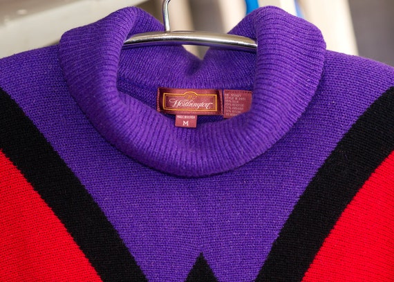 Vintage 1980s Cowl Neck Sweater | Medium - image 4