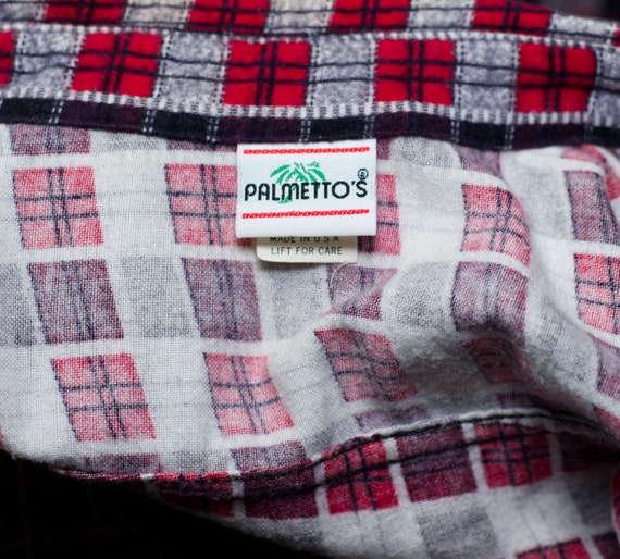 Vintage 1980s Checked Plaid Flannel Shirt | Large… - image 4
