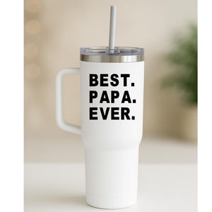 Tumbler Decal, Vinyl Decal, Best Papa Ever Decal, Grandpa Decal, Cup Decal, Decal For Men - Free Shipping