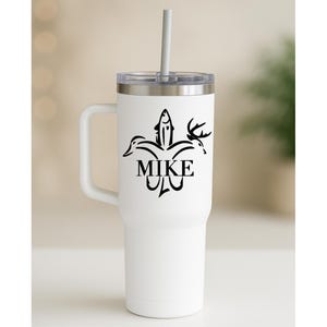 Tumbler Decal, Vinyl Decal, Hunting & Fishing, Cup Decal, Hunting Decal, Fishing Decal - Free Shipping
