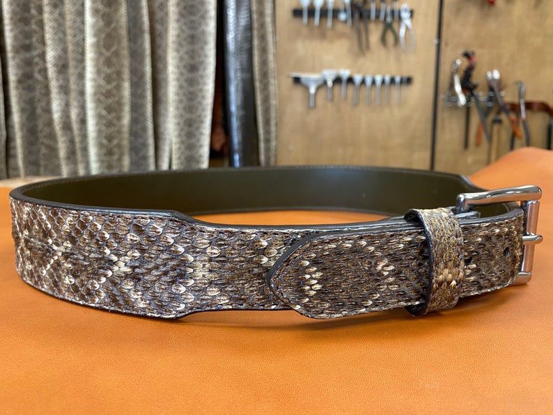 Diamondback Rattlesnake Taper Belt | Etsy