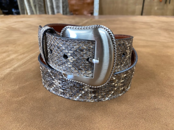Genuine Western Diamondback Rattlesnake Belt - Etsy display picture 2