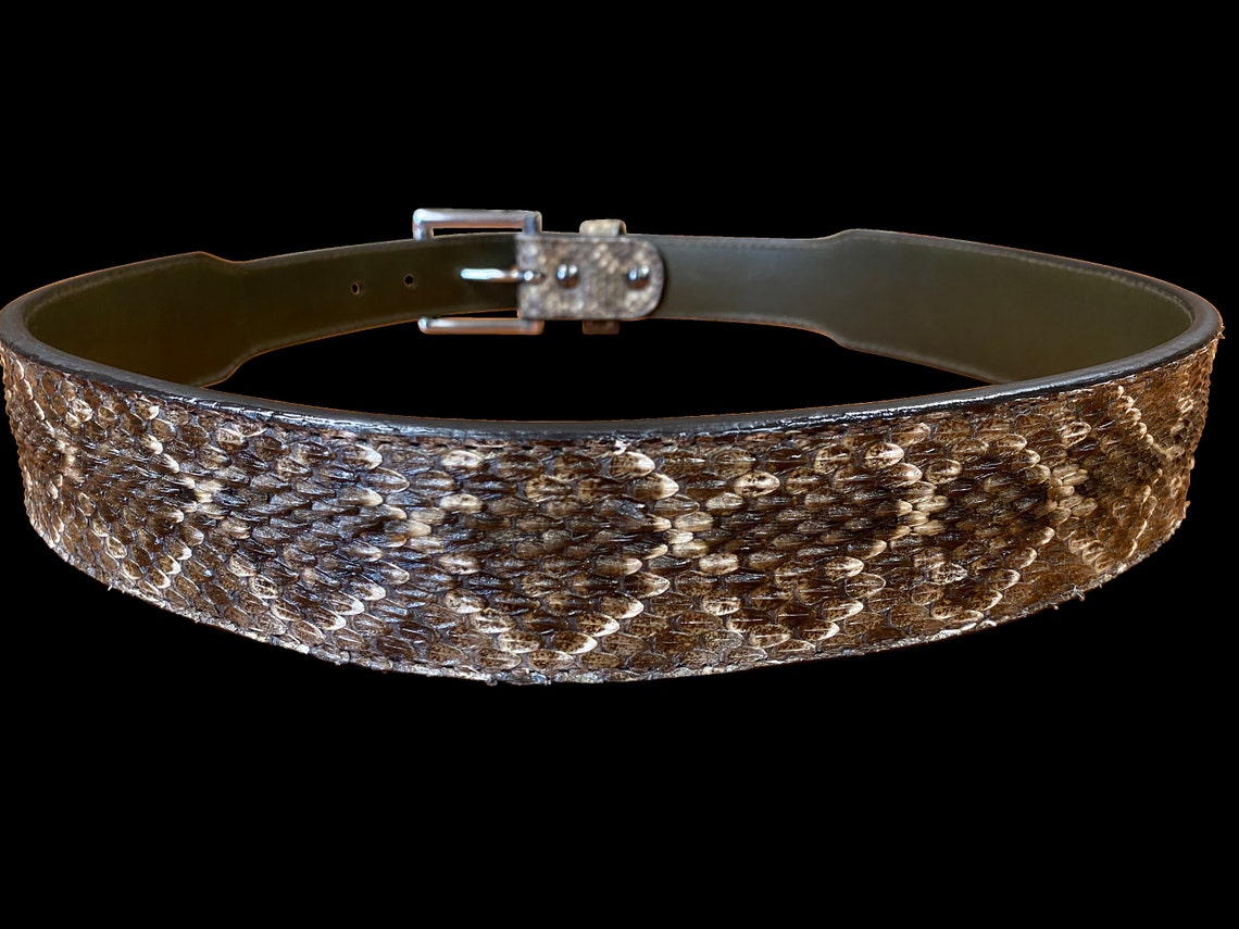 Diamondback Rattlesnake Taper Belt Etsy