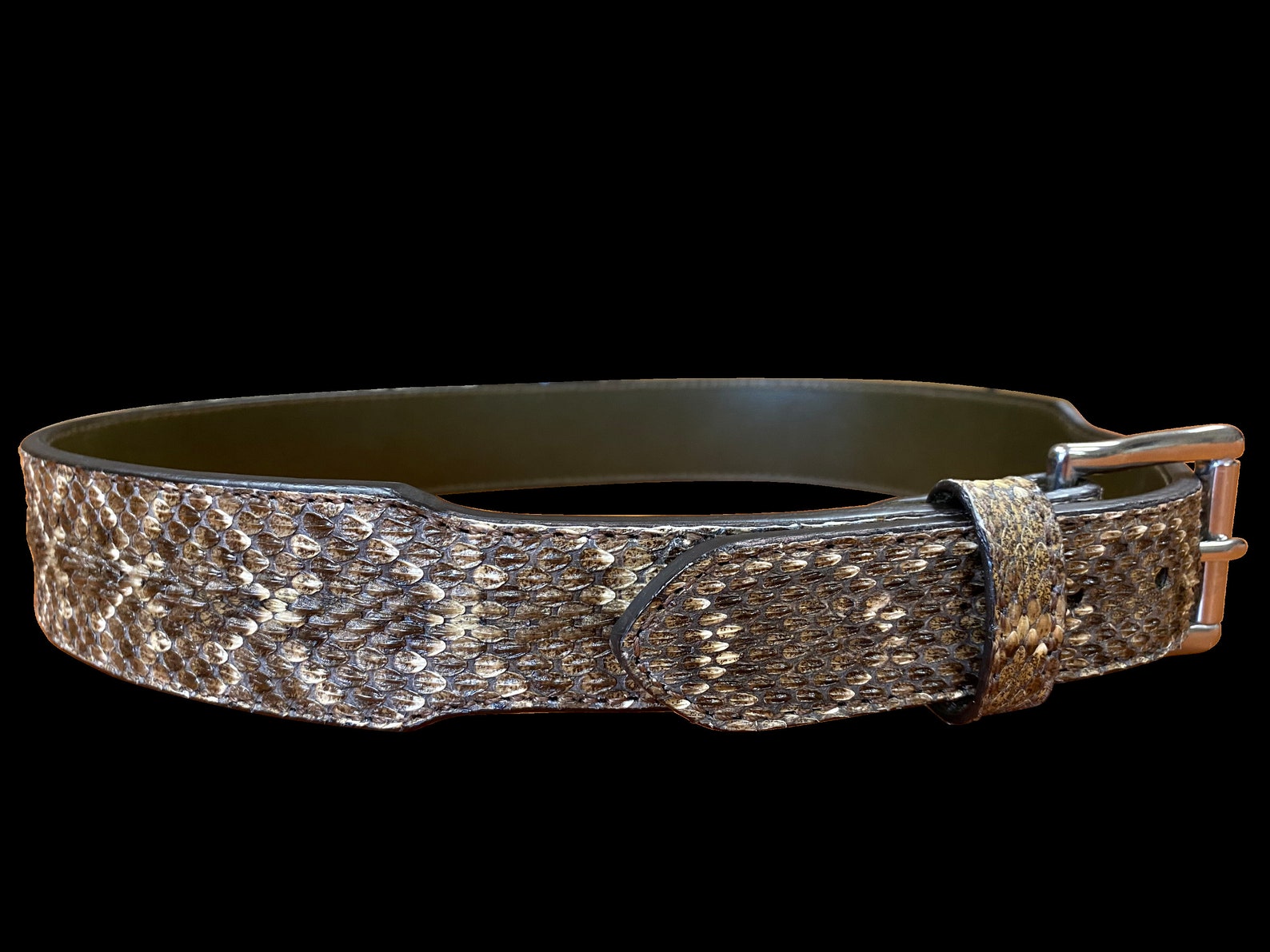 Diamondback Rattlesnake Taper Belt | Etsy