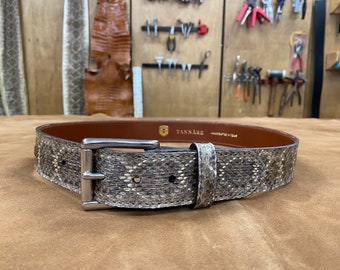 Genuine Western Diamondback Rattlesnake Belt