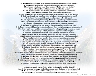 Wenn Gott dann wer Gedicht-Druck, herunterladbares christliches Gedicht, Kriegsraum-Wandbehang, Gegenkultur christliche Hingabe, inspirierendes Gedicht Jesus