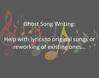 Ghost Song Writing Help, Parody Song Writing Assistance, Personalized Song Parodies, Downloadable Parody Song Lyrics, Song Rewrites for Gift
