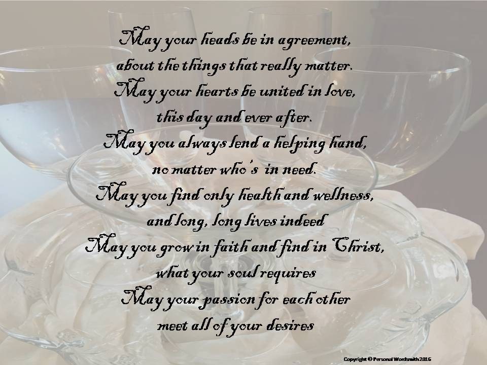 A Wedding Blessing Toast Digital Print Downloadable