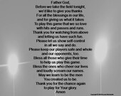 Christian Pre-game Football Prayer Print Digital Download -  Hong Kong