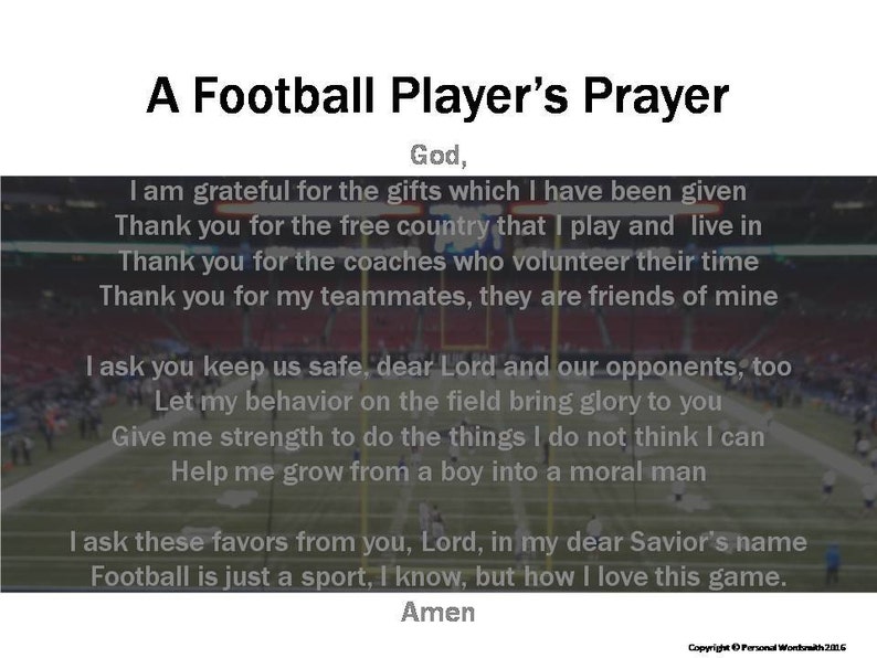 Soccer Prayer, Soccer Gamers Prayer, Athletes Prayer. Printable Prayer for Soccer, Soccer Poem Obtain, Athletic Prayer Print photograph relating to Moms in Prayer Prayer Sheets identified as Soccer Prayer, Soccer Gamers Prayer, Athletes Prayer. Printable Prayer for Soccer, Soccer Poem Obtain, Athletic Prayer Print