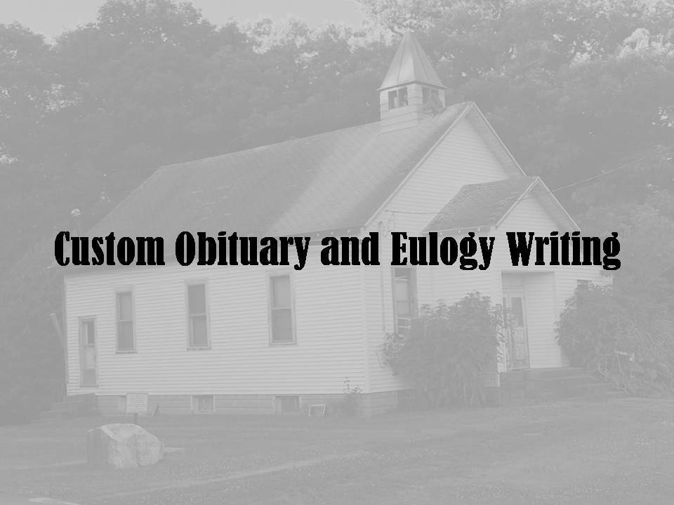 Personal Eulogy Remarks for Church, Graveside, Memorial Service, Homegoing, Christian Burial Readings, Touching Tribute Writer