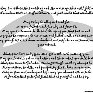 A Wedding Blessing digitale print, huwelijk gedicht downloaden, liefdespoëzie digitale muurkunst, poëtisch vers voor betekenisvolle aangepaste wenskaart