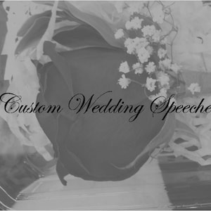 Printable Maid of Honor Speech, Wedding Speeches By Commmission, Personalized Mother of the Bride Poem, Custom Marriage Blessing Writer