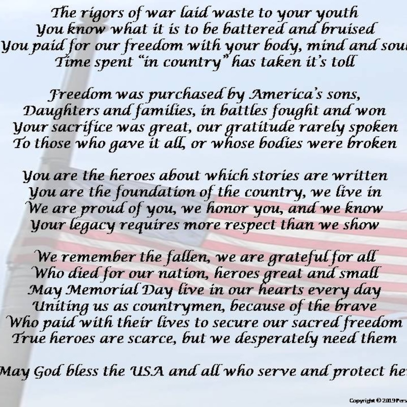 Poem for Memorial - Etsy
